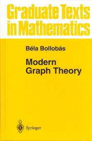 Cover of: Modern graph theory by Béla Bollobás