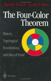 Cover of: The four color theorem by Fritsch, Rudolf