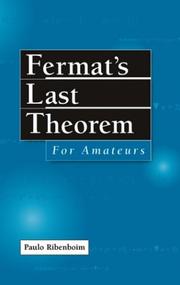 Cover of: Fermat's last theorem for amateurs by Paulo Ribenboim