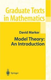 Model Theory by David Marker