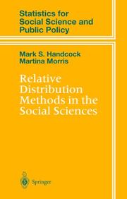 Cover of: Relative distribution methods in the social sciences