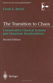 Cover of: The transition to chaos by Linda Reichl, Linda Reichl