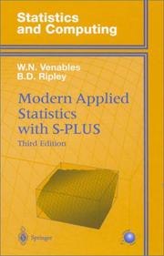 Cover of: Modern applied statistics with S-PLUS by W. N. Venables