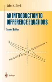 Cover of: An introduction to difference equations by Saber Elaydi