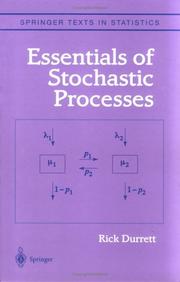 Cover of: Essentials of stochastic processes by Richard Durrett