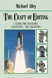 The Craft of Editing by Michael Alley