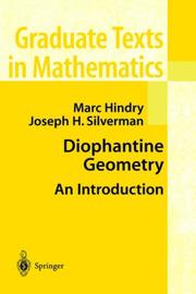 Cover of: Diophantine Geometry: An Introduction (Graduate Texts in Mathematics)