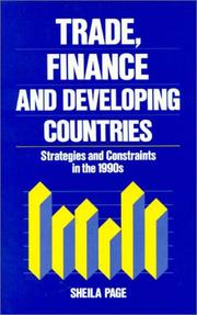 Cover of: Trade, finance, and developing countries: strategies and constraints in the 1990s