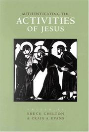 Cover of: Authenticating the Activities of Jesus