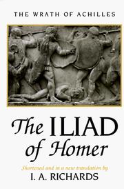Cover of: Iliad of Homer: Shorten Version (Norton Library)