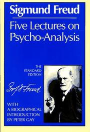 Cover of: Five lectures on psycho-analysis