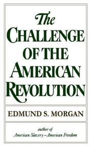 Cover of: Challenge of the American Revolution