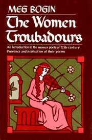 The women troubadours by Magda Bogin
