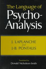 Cover of: The language of psycho-analysis by Jean Laplanche