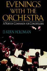 Cover of: Evenings with the orchestra by D. Kern Holoman