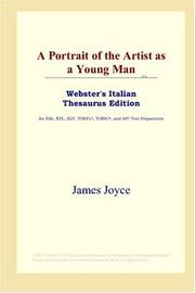 Cover of: A Portrait of the Artist as a Young Man (Webster's Italian Thesaurus Edition) by James Joyce