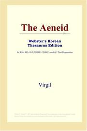 Cover of: The Aeneid (Webster's Korean Thesaurus Edition) by Publius Vergilius Maro