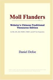 Cover of: Moll Flanders (Webster's Chinese-Traditional Thesaurus Edition) by Daniel Defoe