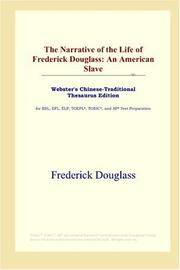 Cover of: The Narrative of the Life of Frederick Douglass by Frederick Douglass
