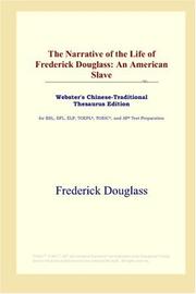 Cover of: The Narrative of the Life of Frederick Douglass by Frederick Douglass, Frederick Douglass