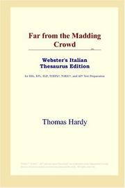 Cover of: Far from the Madding Crowd (Webster