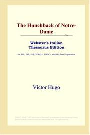 Cover of: The Hunchback of Notre-Dame (Webster's Italian Thesaurus Edition) by Victor Hugo