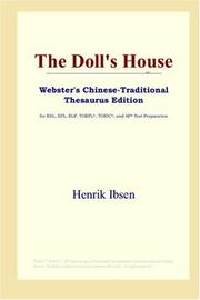Cover of: The Doll's House (Webster's Chinese-Traditional Thesaurus Edition) by Henrik Ibsen