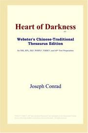 Cover of: Heart of Darkness (Webster's Chinese-Traditional Thesaurus Edition) by Joseph Conrad