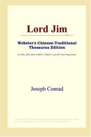 Cover of: Lord Jim (Webster's Chinese-Traditional Thesaurus Edition) by Joseph Conrad