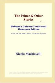 Cover of: The Prince & Other Stories (Webster's Chinese-Traditional Thesaurus Edition)