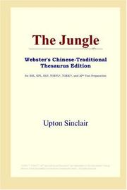 Cover of: The Jungle (Webster's Chinese-Traditional Thesaurus Edition) by Upton Sinclair