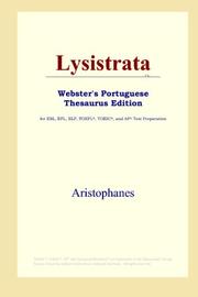 Cover of: Lysistrata (Webster's Portuguese Thesaurus Edition) by Aristophanes