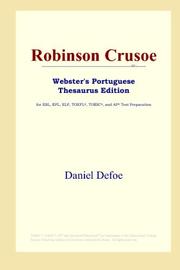 Cover of: Robinson Crusoe (Webster's Portuguese Thesaurus Edition) by Daniel Defoe