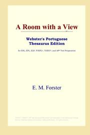 Cover of: A Room with a View (Webster's Portuguese Thesaurus Edition) by Edward Morgan Forster
