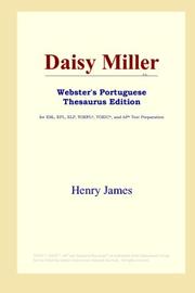 Cover of: Daisy Miller (Webster's Portuguese Thesaurus Edition) by Henry James