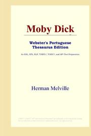 Cover of: Moby Dick (Webster's Portuguese Thesaurus Edition) by Herman Melville