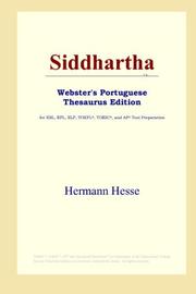 Cover of: Siddhartha (Webster's Portuguese Thesaurus Edition) by Hermann Hesse