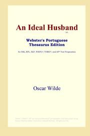 Cover of: An Ideal Husband (Webster's Portuguese Thesaurus Edition) by Oscar Wilde