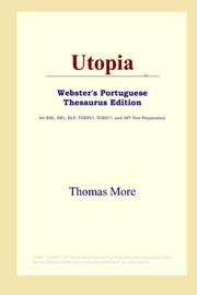 Cover of: Utopia (Webster's Portuguese Thesaurus Edition) by Thomas More, Thomas More