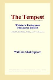 Cover of: The Tempest (Webster's Portuguese Thesaurus Edition) by William Shakespeare
