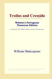 Cover of: Troilus and Cressida (Webster's Portuguese Thesaurus Edition) by William Shakespeare