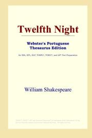 Cover of: Twelfth Night (Webster's Portuguese Thesaurus Edition) by William Shakespeare