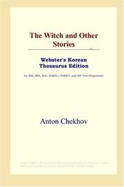 Cover of: The Witch and Other Stories (Webster's Korean Thesaurus Edition) by Антон Павлович Чехов