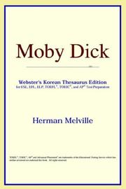 Cover of: Moby Dick (Webster's Korean Thesaurus Edition) by ICON Reference