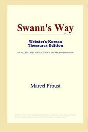 Cover of: Swann's Way (Webster's Korean Thesaurus Edition) by Marcel Proust