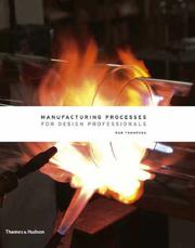 Cover of: Manufacturing Processes for Design Professionals