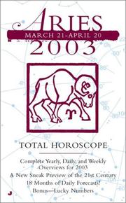 Cover of: Total Horoscopes 2003 by Unauthored, Unauthored