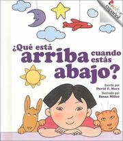 Cover of: Que Esta Arriba Cuando Estas Abajo?/What Is Up When You Are Down? (Rookie Espanol)