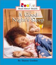 Cover of: A Good Night's Sleep (Rookie Read-About Health)