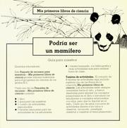 Cover of: Podria Ser un Mamifero / It Could Still Be a Mammal by Allan Fowler